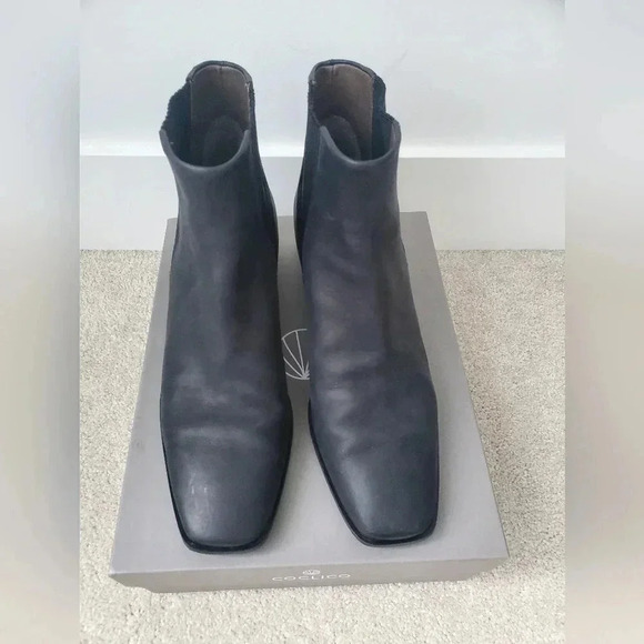 Coclico block heel Sibyl Ringo black leather booties - Picture 3 of 10